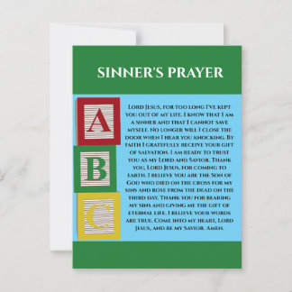 SINNERS PRAYER VYKORT