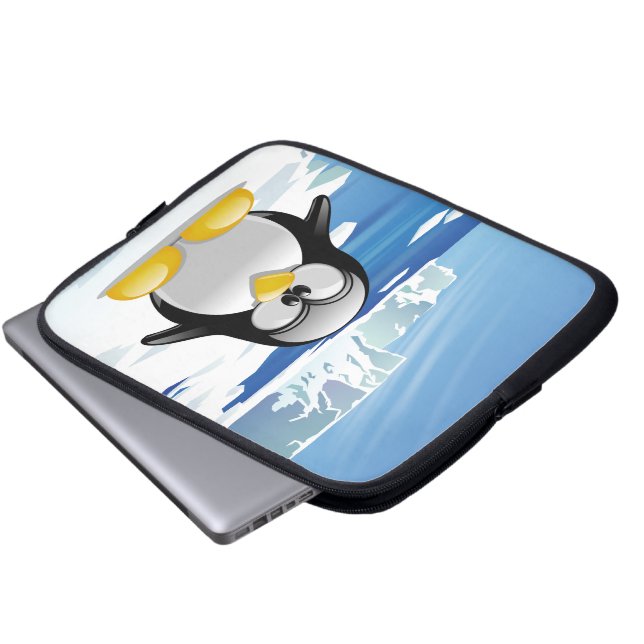 Sinnesrubbad pingvin laptop fodral (Framre botten)