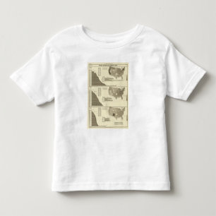 Sinnessjuk, idiotisk blind statistisk karta tee shirt