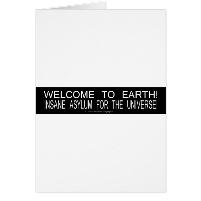 SINNESSJUK JORD HÄLSNINGSKORT (Framsidan)