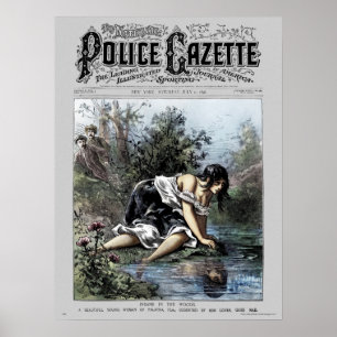 Sinnessjuk skogen för polisGazetteaffisch Poster