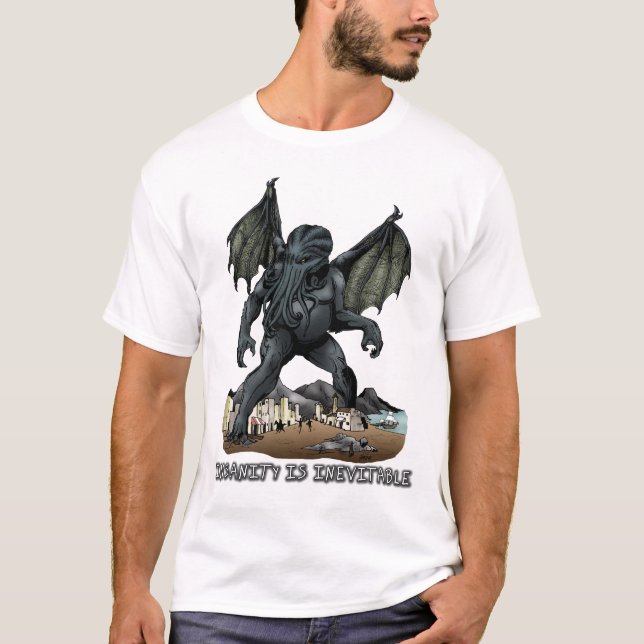 Sinnessjukdom är den ofrånkomliga Cthulhu T-tröja Tröja (Framsida)