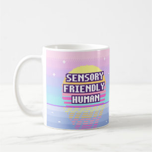 Sinnesvänlig människo Neurodivergent Pixel-mugg Kaffemugg
