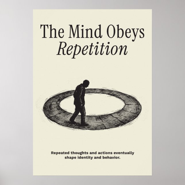 Sinnet lyder repetition poster (Framsidan)