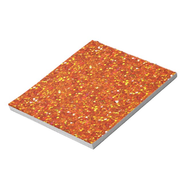 Sinopia Orange Glitter Anteckningsblock (Roterad)