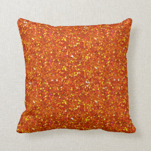 Sinopisk Orange Glitter Kudde