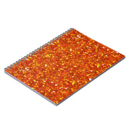 Sinopiska Orangen Glitter Anteckningsbok