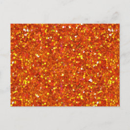 Sinopiska Orangen Glitter Vykort