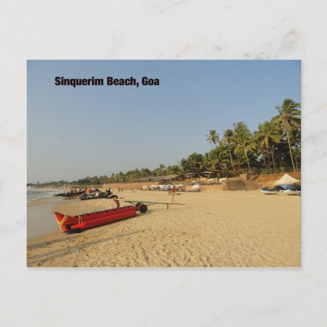 Sinquerim Beach Vykort (Framsida)