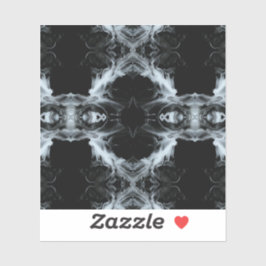 Sins and Virtues Abstract Black White Fluid Art Klistermärken