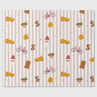 Sint and Piet Themed Wrapping Paper Presentpapper