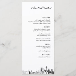 Sint Augustine Wedding Reception Dinner Menu Meny