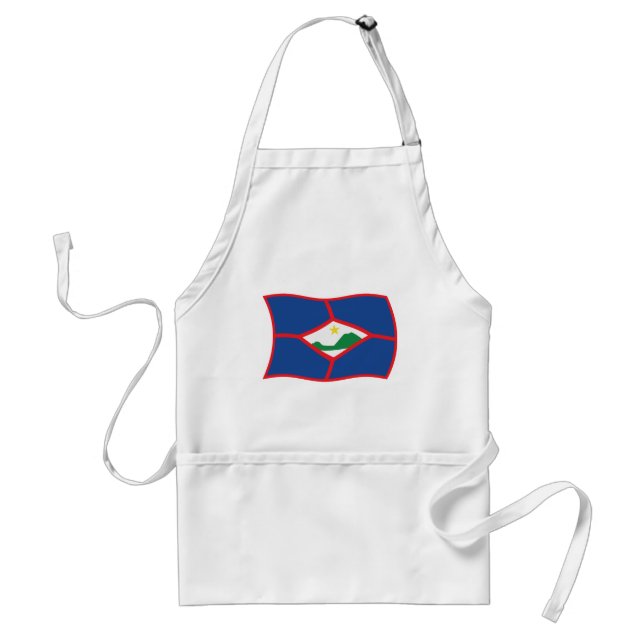 Sint Eustatius Flagduk Förkläde (Framsidan)