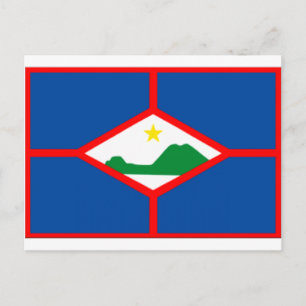 Sint Eustatius Flagga Vykort