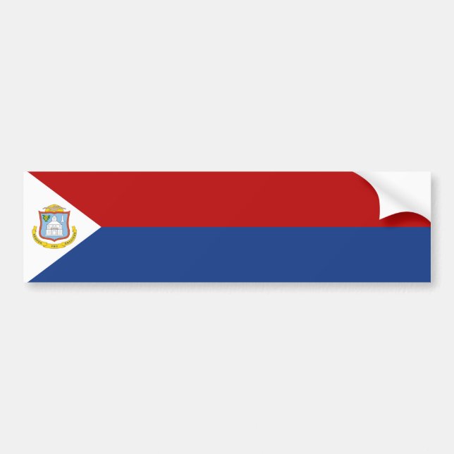 Sint Maarten Flag Bildekal (Framsidan)