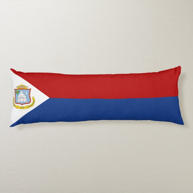 Sint Maarten Flag Kroppskudde (Baksidan)