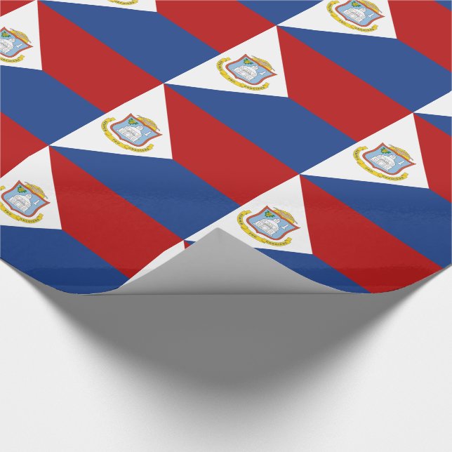 Sint Maarten Flag Presentpapper (Hörn)