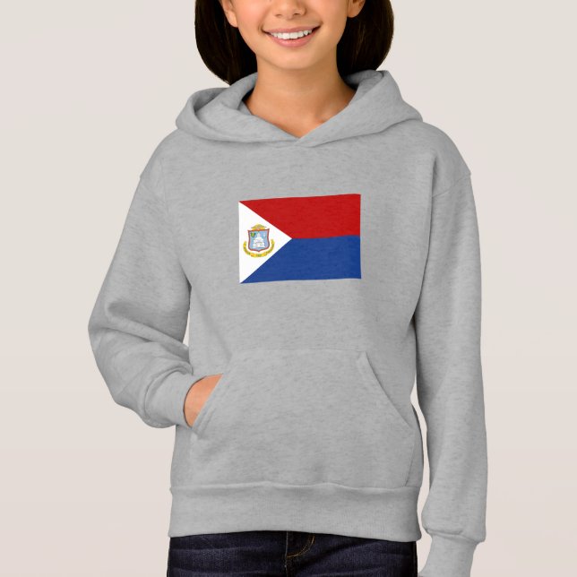 Sint Maarten Flag T Shirt (Framsida)