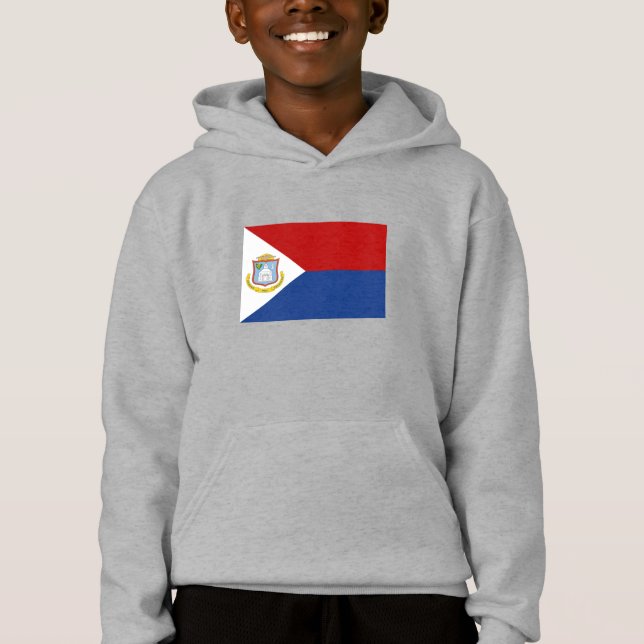 Sint Maarten Flag T Shirt (Framsida)