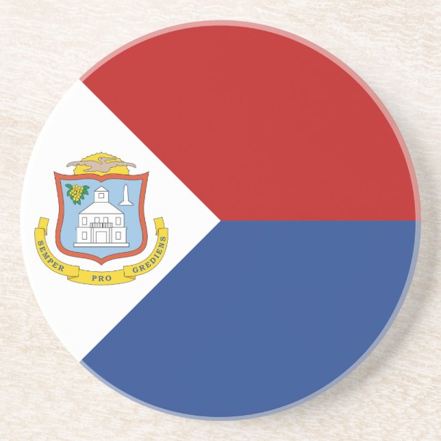 Sint Maarten Flag Underlägg (Framsidan)