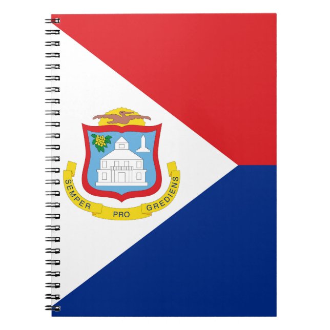 Sint Maarten flagga Anteckningsbok (Framsidan)