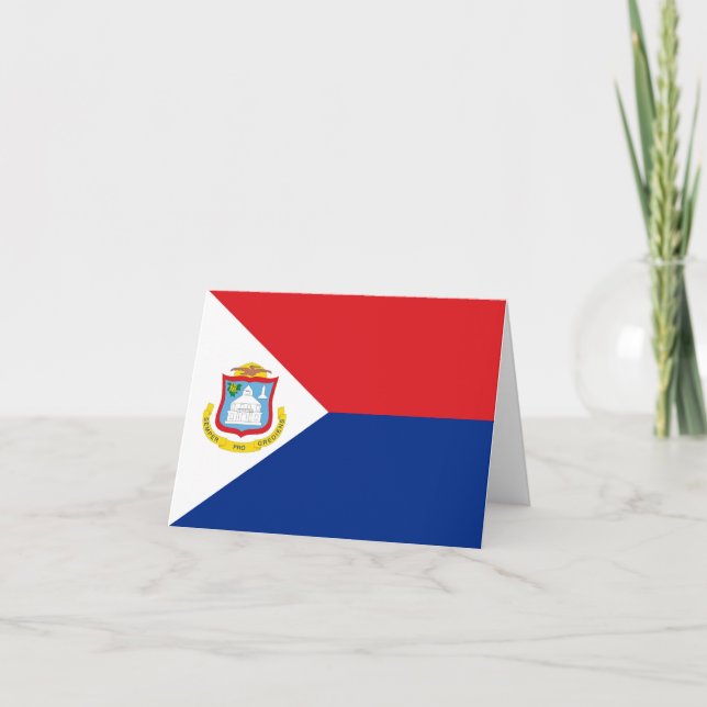 Sint Maarten flagga Anteckningskort (Framsida)