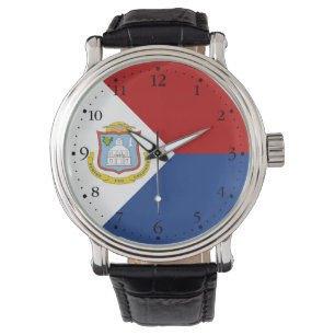 Sint Maarten-flagga Armbandsur