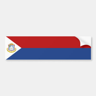 Sint Maarten-flagga Bildekal
