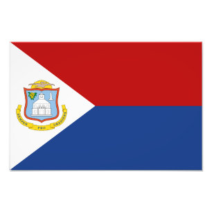 Sint Maarten-flagga Fototryck