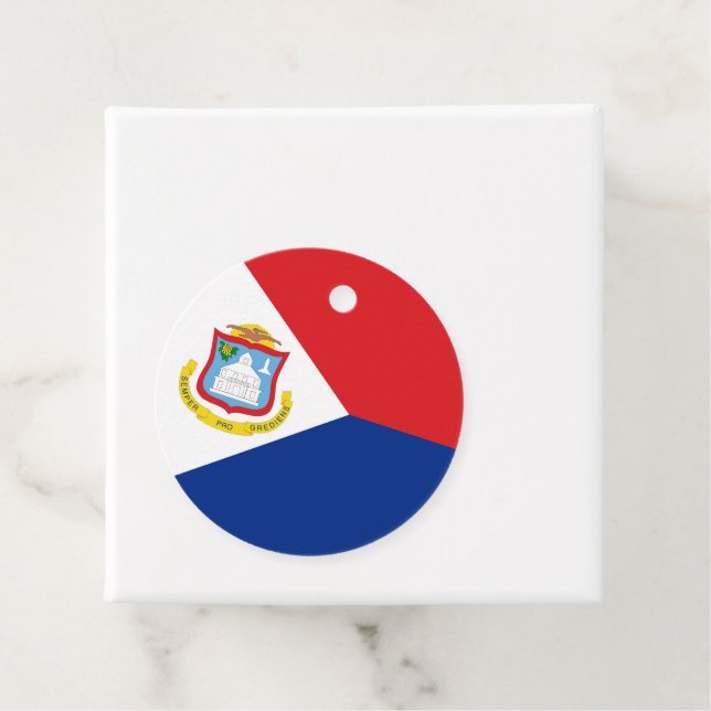 Sint Maarten flagga Gåvor Etiketter (På plats)