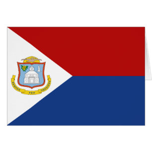 Sint Maarten-flagga Hälsningskort