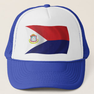 Sint Maarten Flagga Hatt Truckerkeps