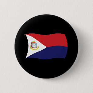 Sint Maarten Flagga Knapp
