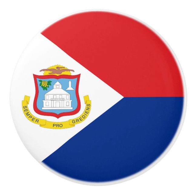 Sint Maarten flagga Knopp (Framsidan)