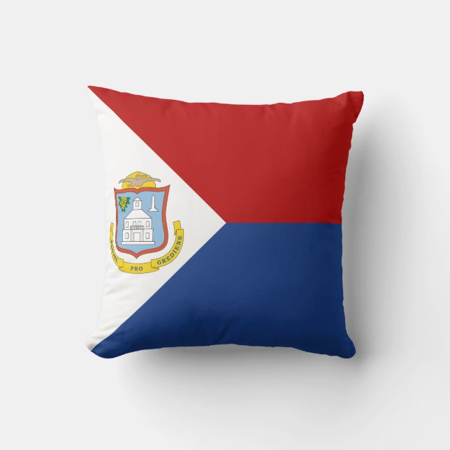 Sint Maarten-flagga Kudde (Framsida)