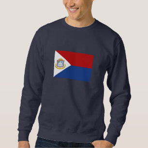 Sint Maarten-flagga Lång Ärmad Tröja