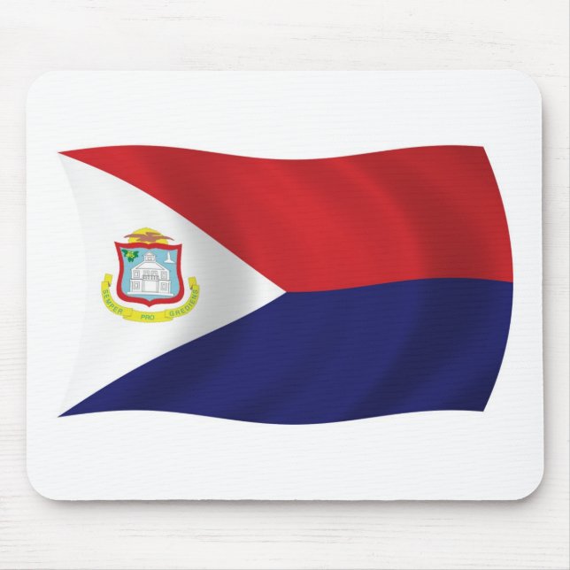 Sint Maarten Flagga Mousepad Musmatta (Framsidan)