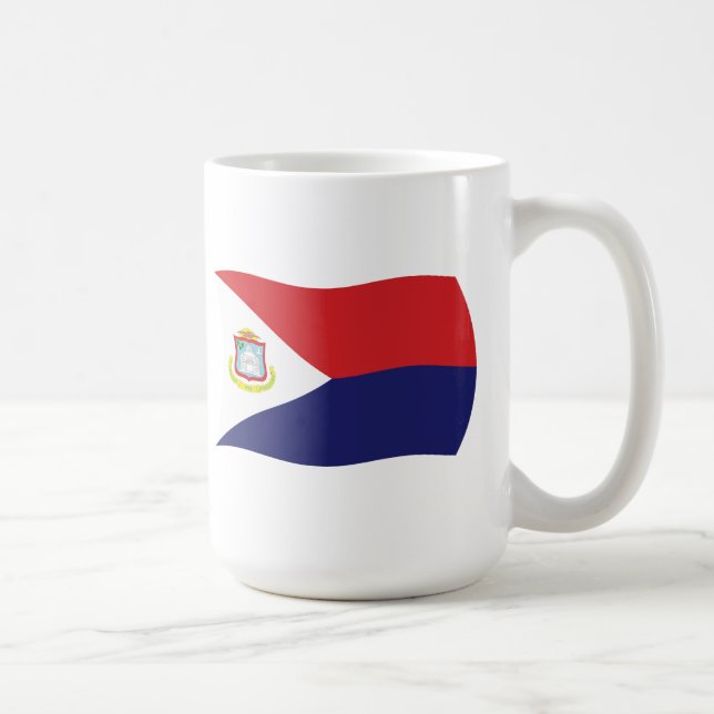 Sint Maarten Flagga Mugg (Höger)
