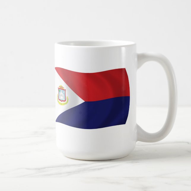 Sint Maarten Flagga Mugg (Höger)