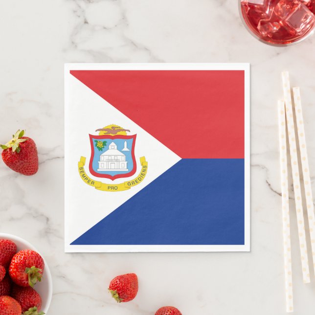 Sint Maarten flagga Pappersservett (Insitu)
