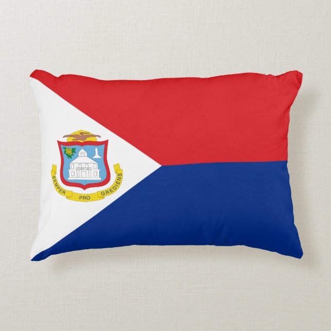 Sint Maarten flagga Prydnadskudde (Framsidan)