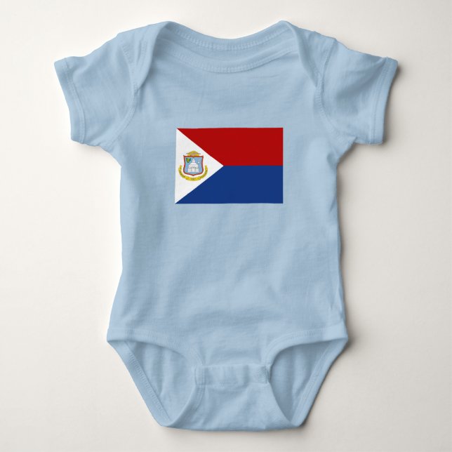 Sint Maarten-flagga T Shirt (Framsida)