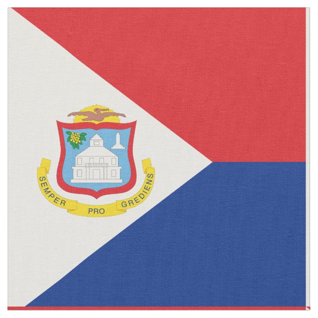 Sint Maarten flagga Tyg (Närbild)
