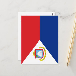 Sint Maarten flagga Vykort