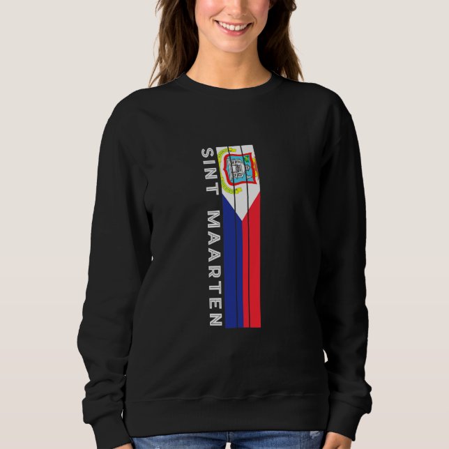 Sint Maarten flaggfärger T Shirt (Framsida)
