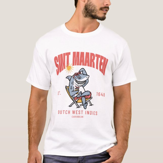 Sint Maarten Holländska Västindien T Shirt (Framsida)