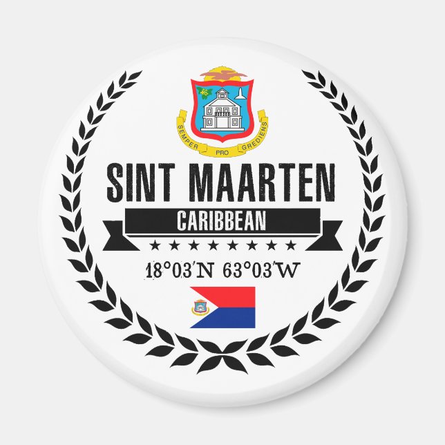 Sint Maarten Magnet (Framsidan)