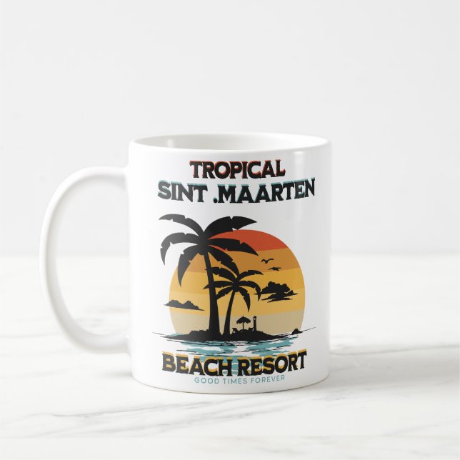 Sint Maarten Plage Resort Tropicale Kaffemugg (Vänster)