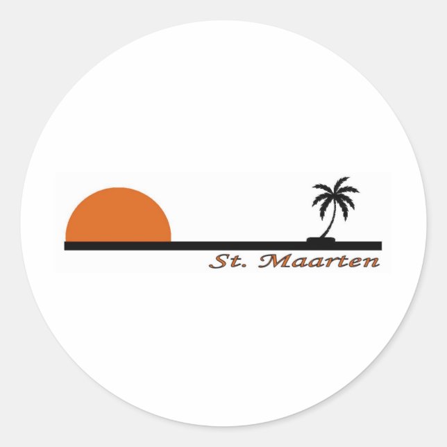 Sint. Maarten Runt Klistermärke (Framsida)
