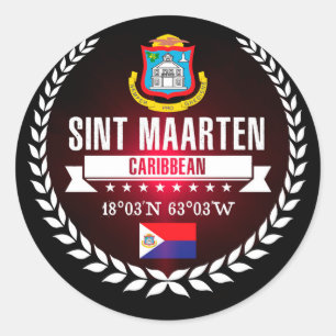 Sint Maarten Runt Klistermärke